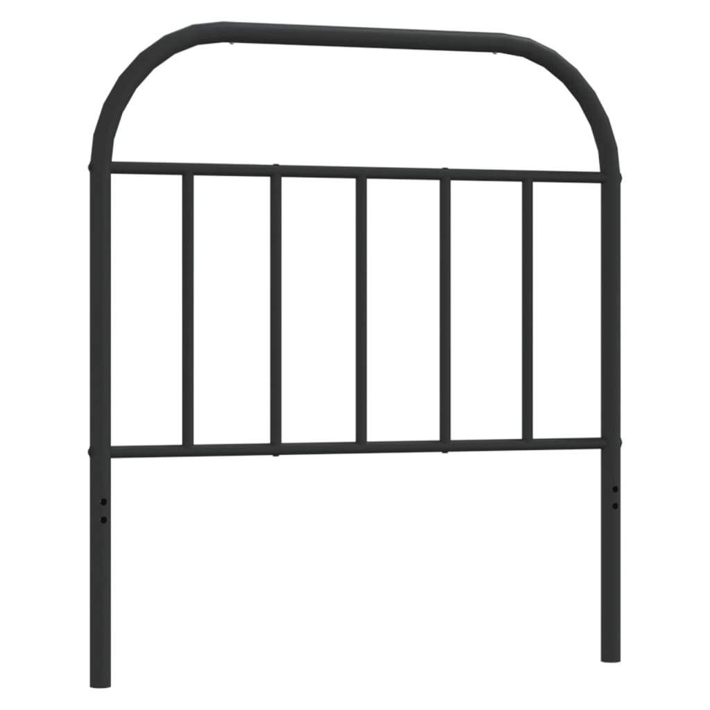 Metalno zamjensko uzglavlje crno 80 cm