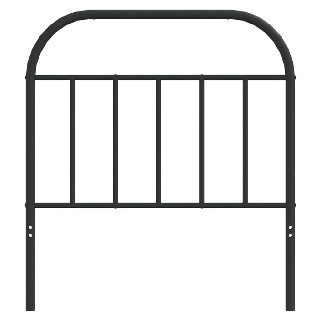 Metalno zamjensko uzglavlje crno 90 cm