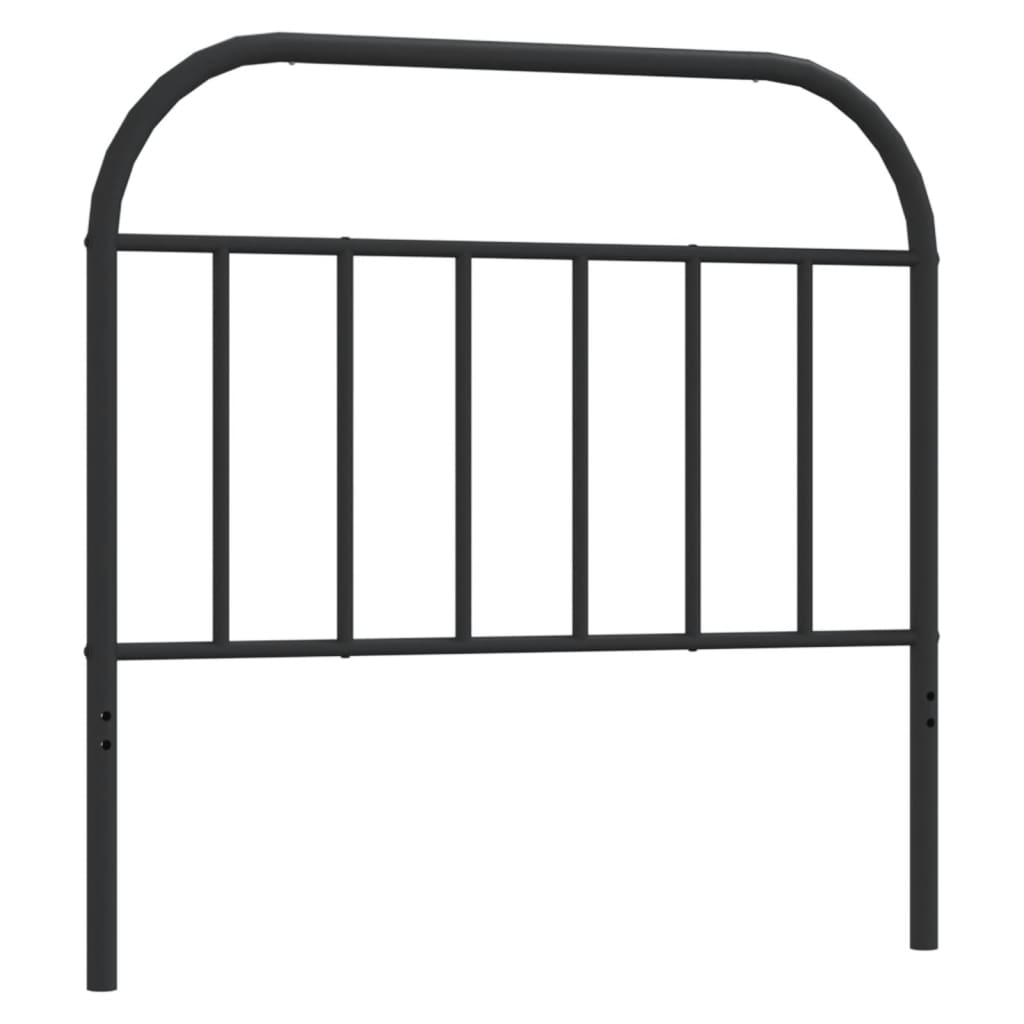 Metalno zamjensko uzglavlje crno 107 cm