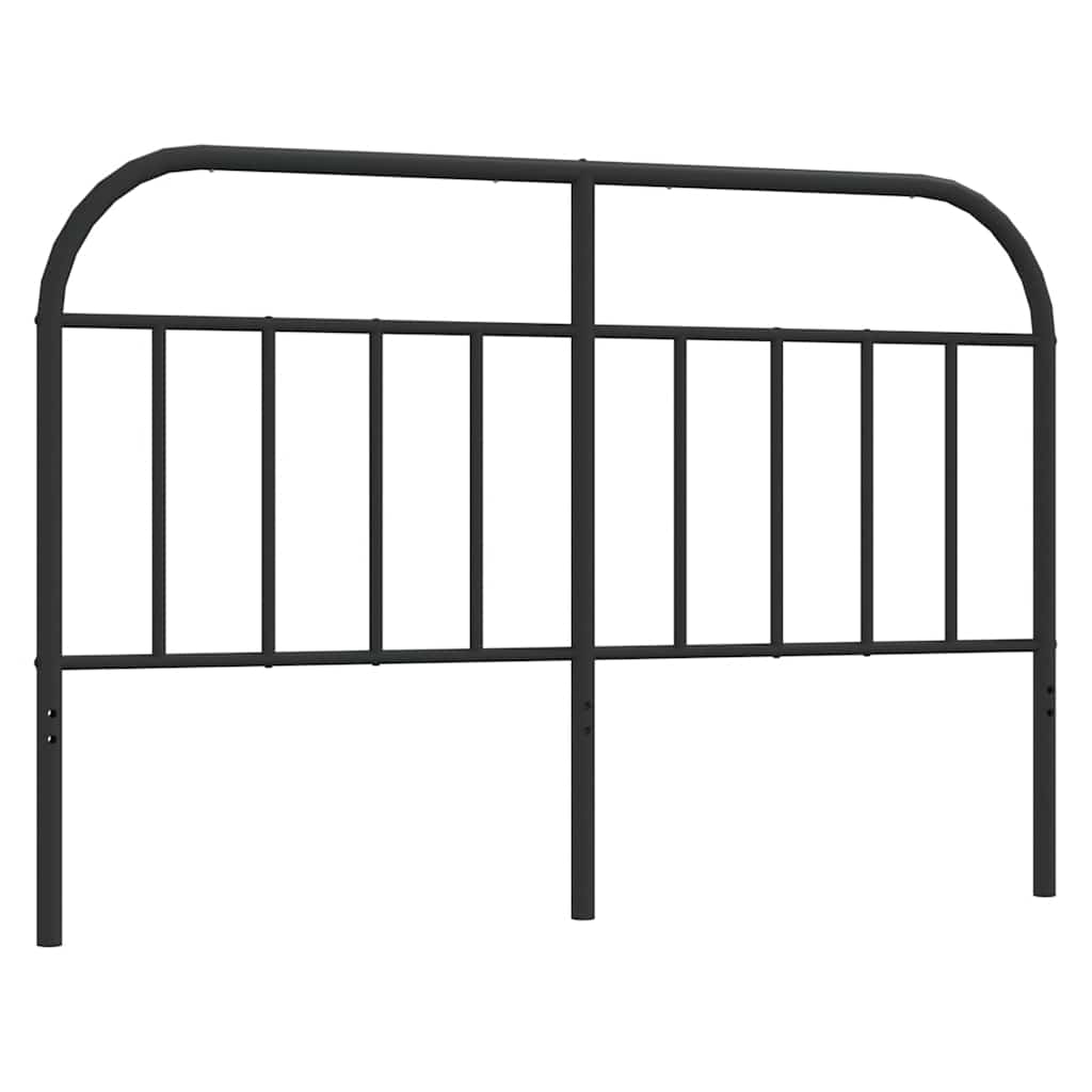 Metalno zamjensko uzglavlje crno 135 cm