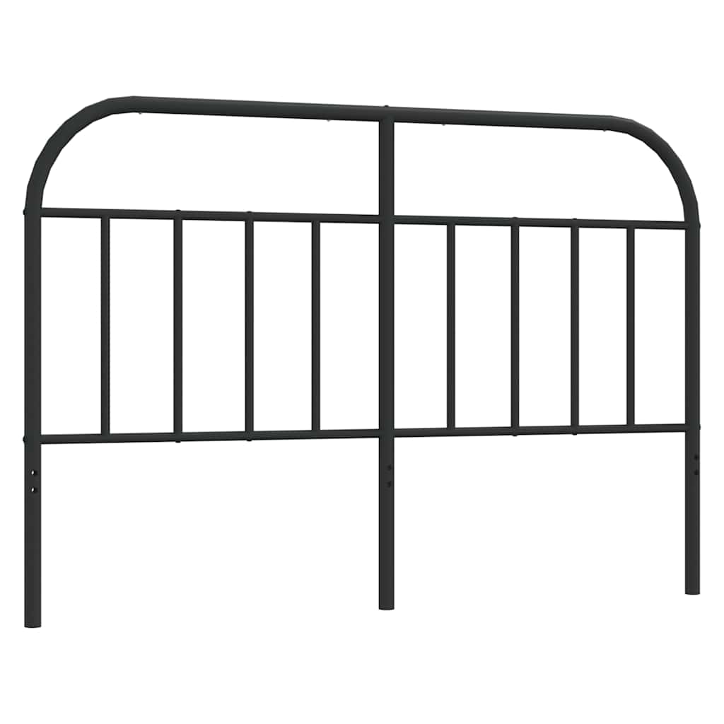 Metalno zamjensko uzglavlje crno 140 cm