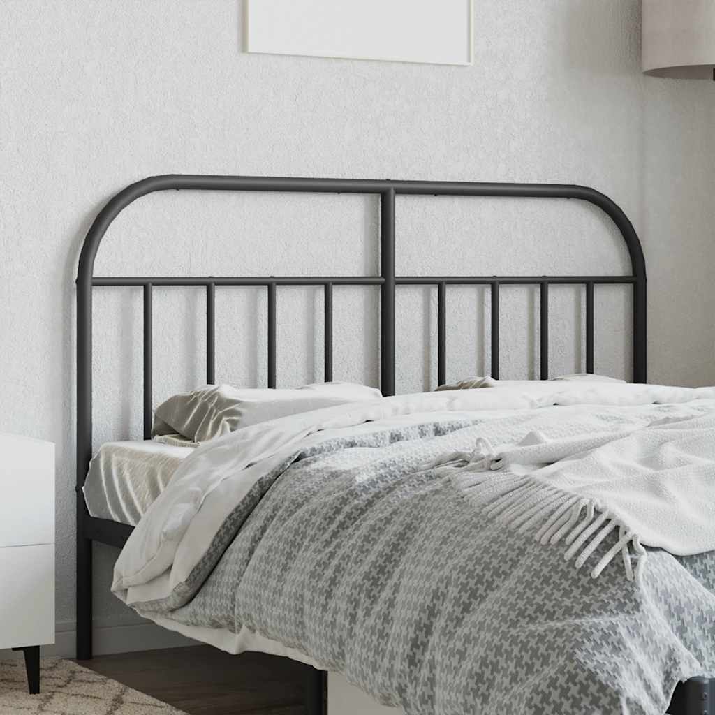 Metalno zamjensko uzglavlje crno 140 cm