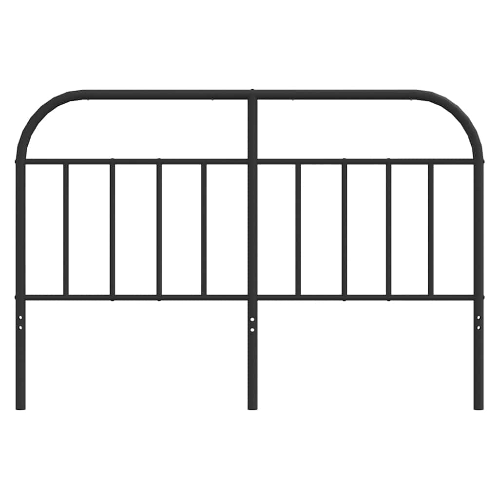 Metalno zamjensko uzglavlje crno 140 cm