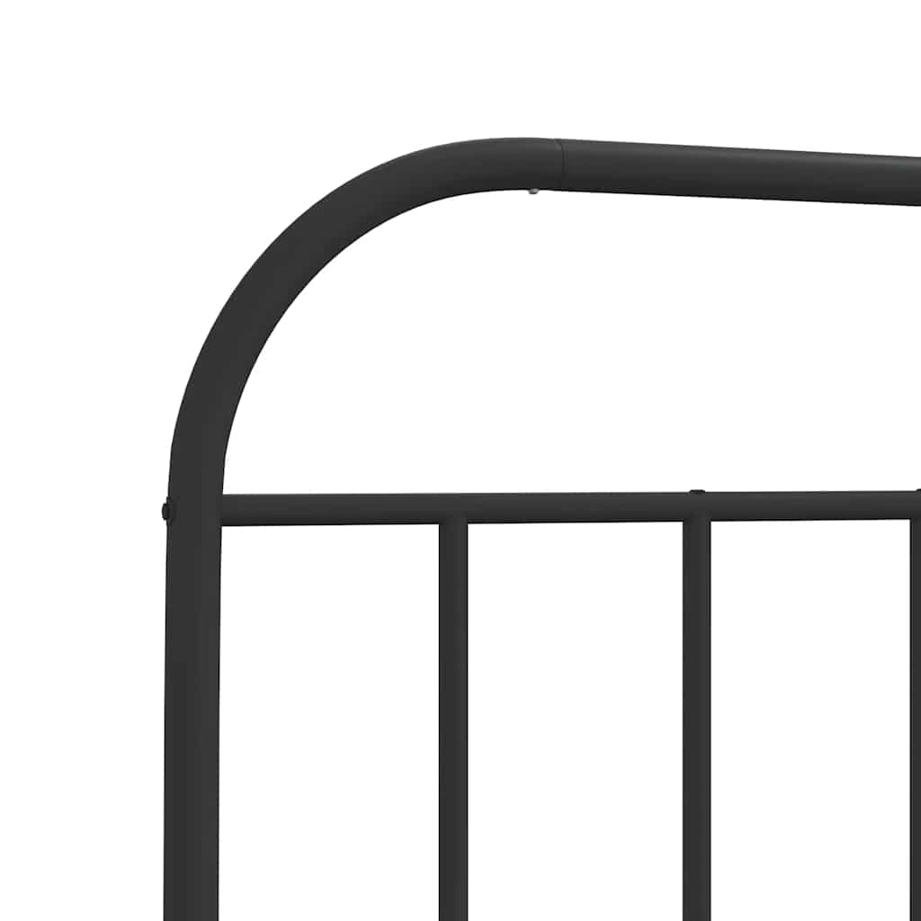 Metalno zamjensko uzglavlje crno 140 cm