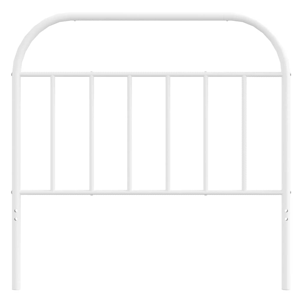 Metalno zamjensko uzglavlje bijelo 100 cm