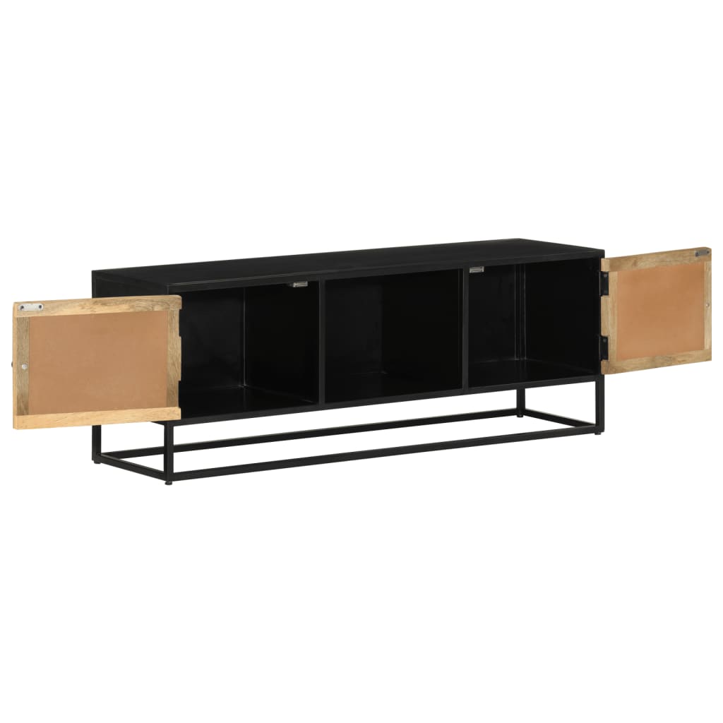 TV ormarić 110 x 30 x 40 cm od masivnog drva manga i željeza