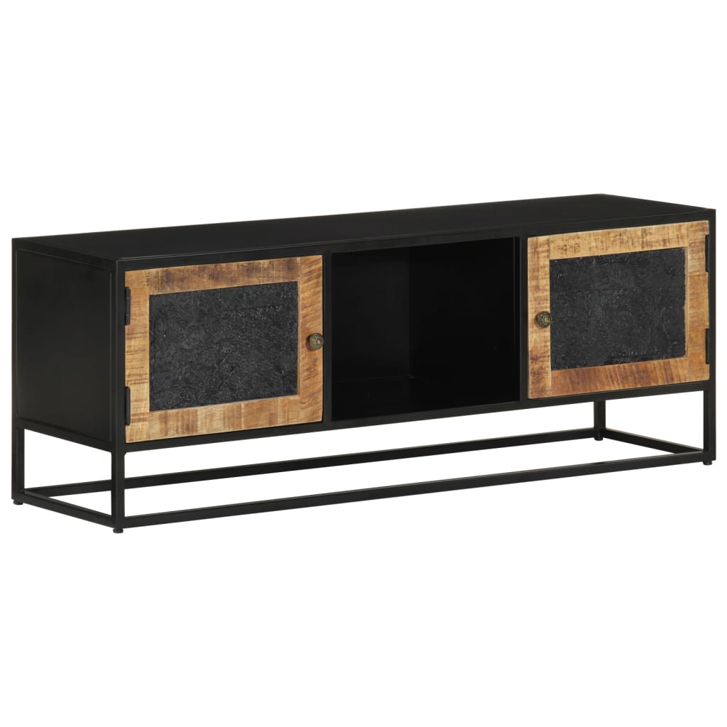 TV ormarić 110 x 30 x 40 cm od masivnog drva manga i željeza