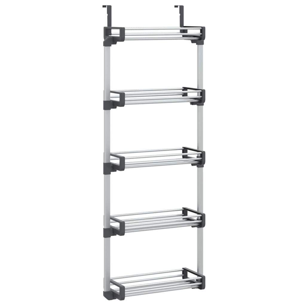 Organizator za vrata s 5 polica 52 x 20 x 135 cm aluminijski