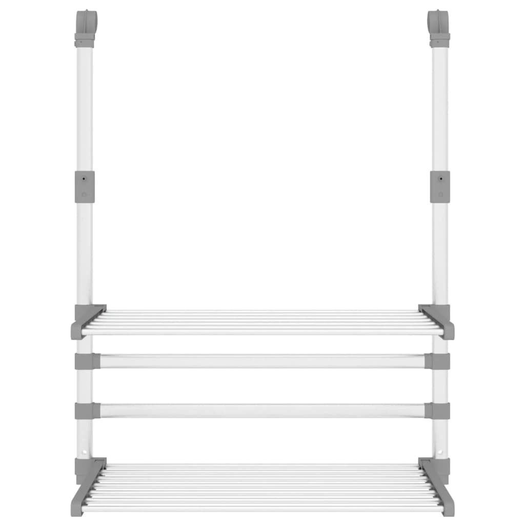 Stalak za sušenje za balkon 54 x 25 x 42 cm aluminijski