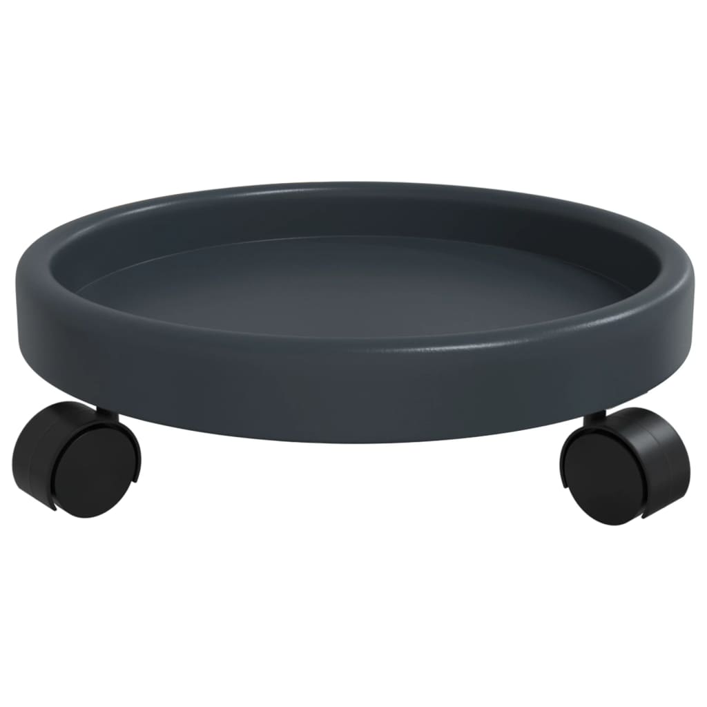 Kolica za biljke s kotačima siva 2 kom promjer 34 cm 35 kg