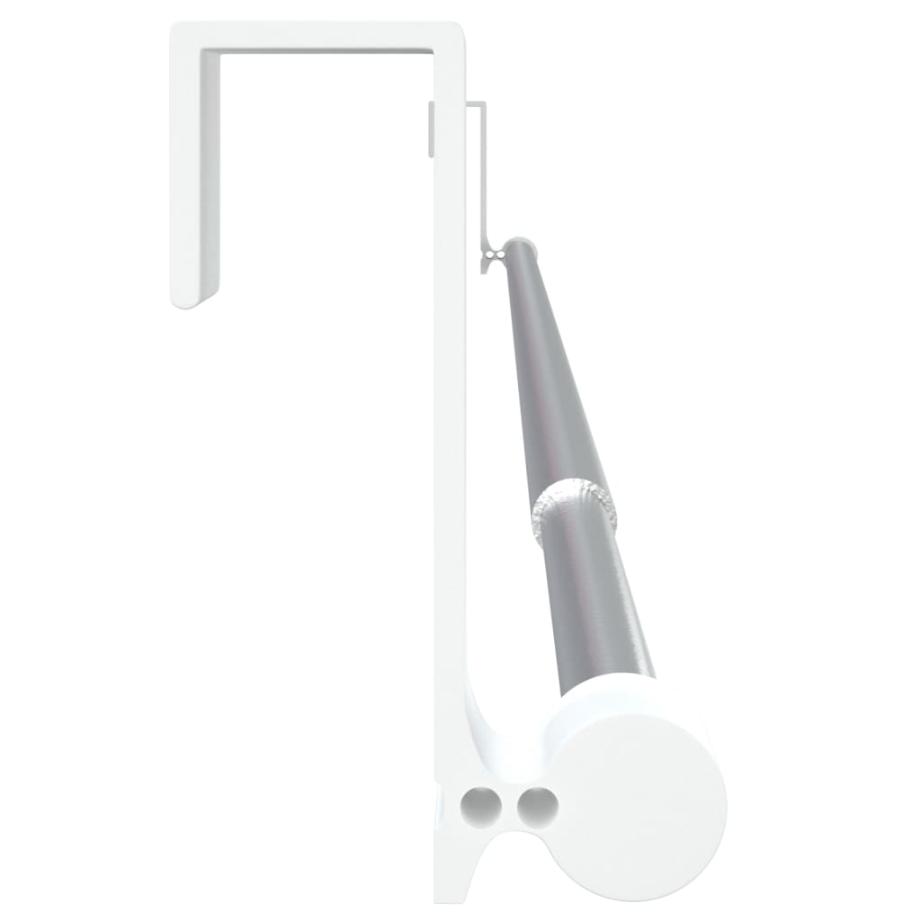 Karniše 2 kom bijelo-srebrne 60-105 cm aluminijske