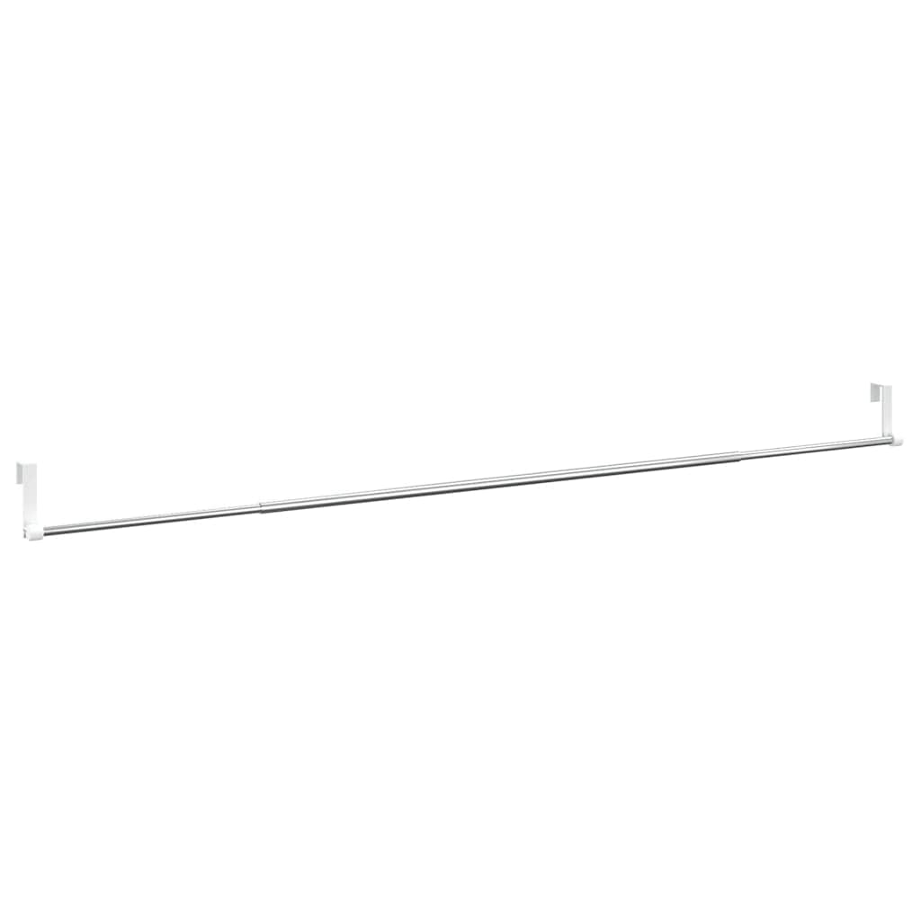 Karniše 2 kom bijelo-srebrne 90-135 cm aluminijske