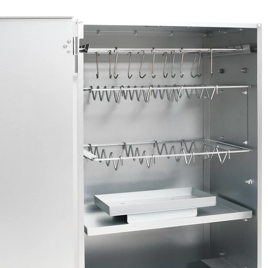 Pećnica s pušnicom i drvenom sječkom 44,5 x 29 x 83 cm čelična