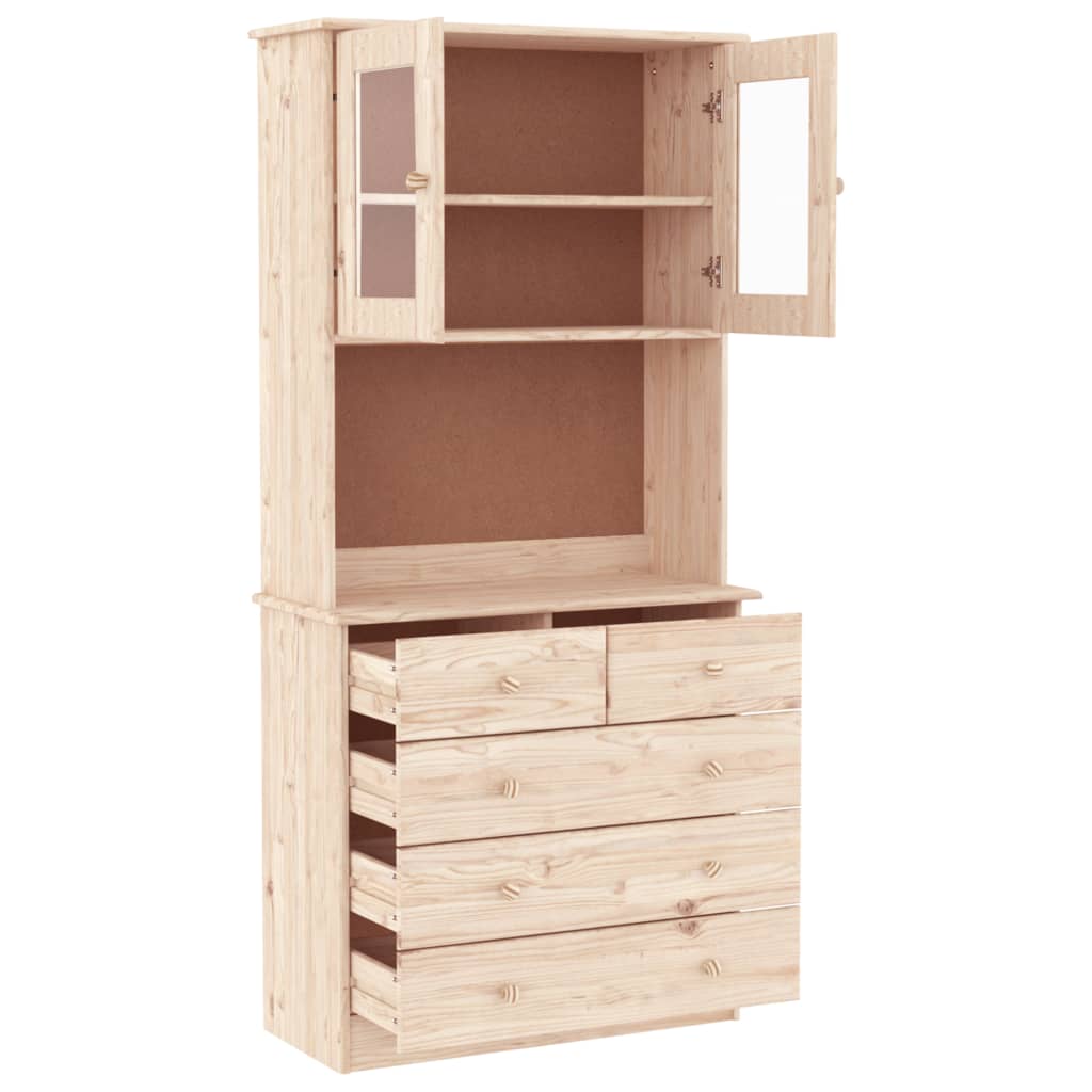 Visoka komoda ALTA 77 x 35 x 165 cm od masivne borovine