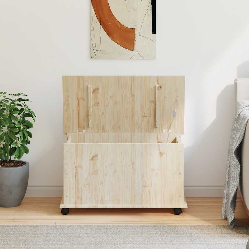 Škrinja s kotačima ALTA 73x39,5x43 cm od masivne borovine