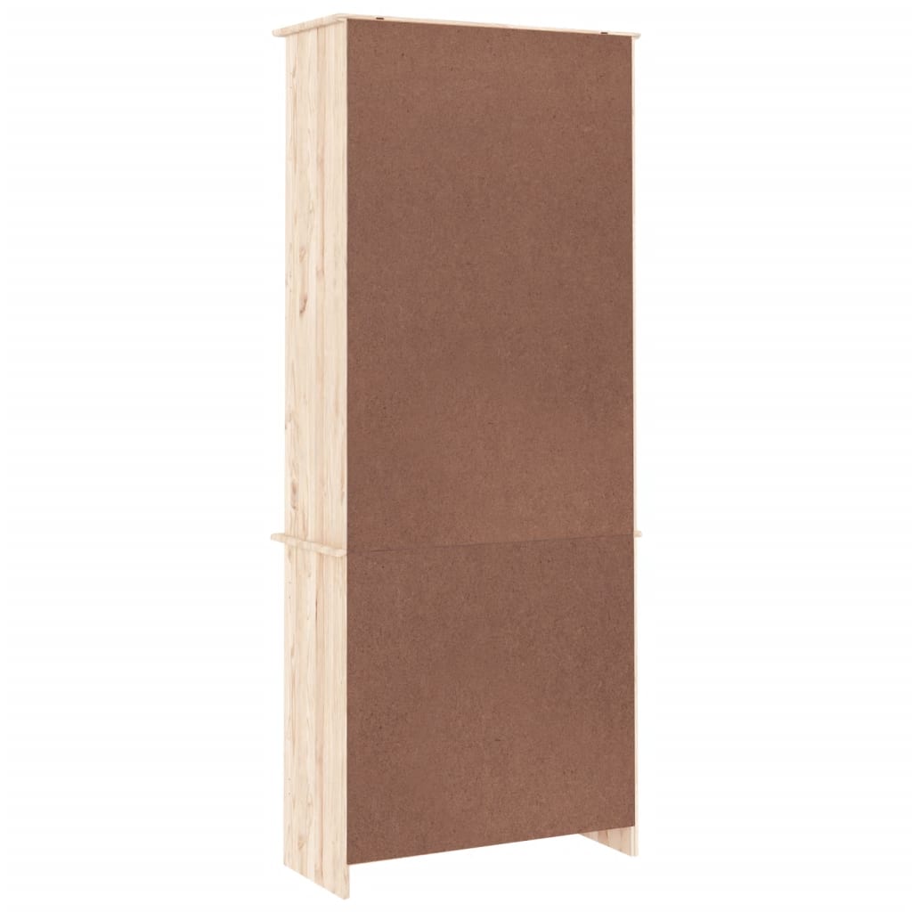 Staklena vitrina ALTA 77 x 35 x 186,5 cm od masivne borovine