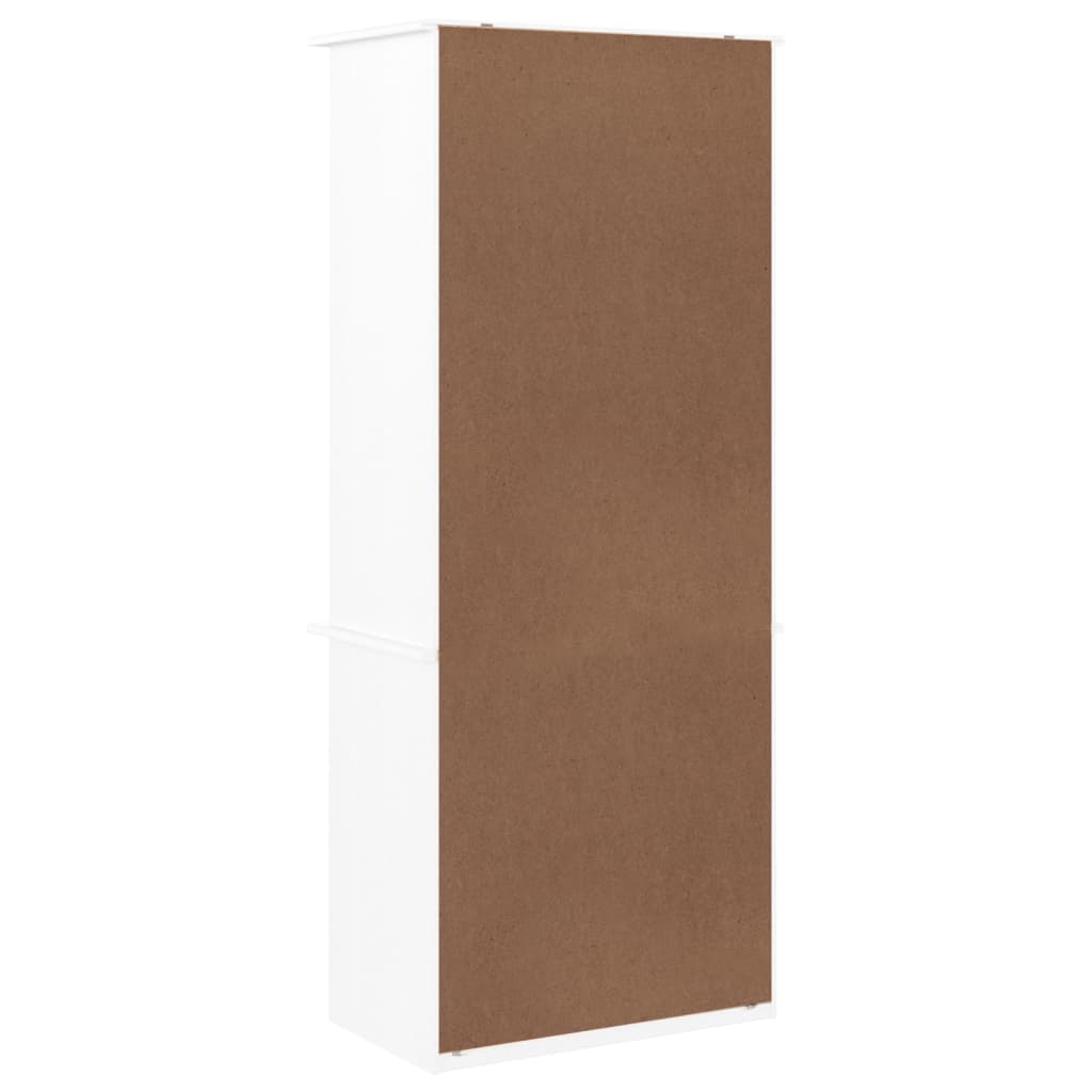 Regal za knjige s ladicama ALTA bijeli 60x35x142 cm od borovine