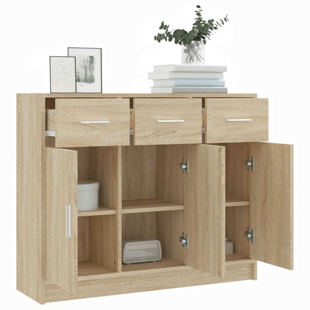 Komoda boja hrasta sonome 91x28x75 cm od konstruiranog drva