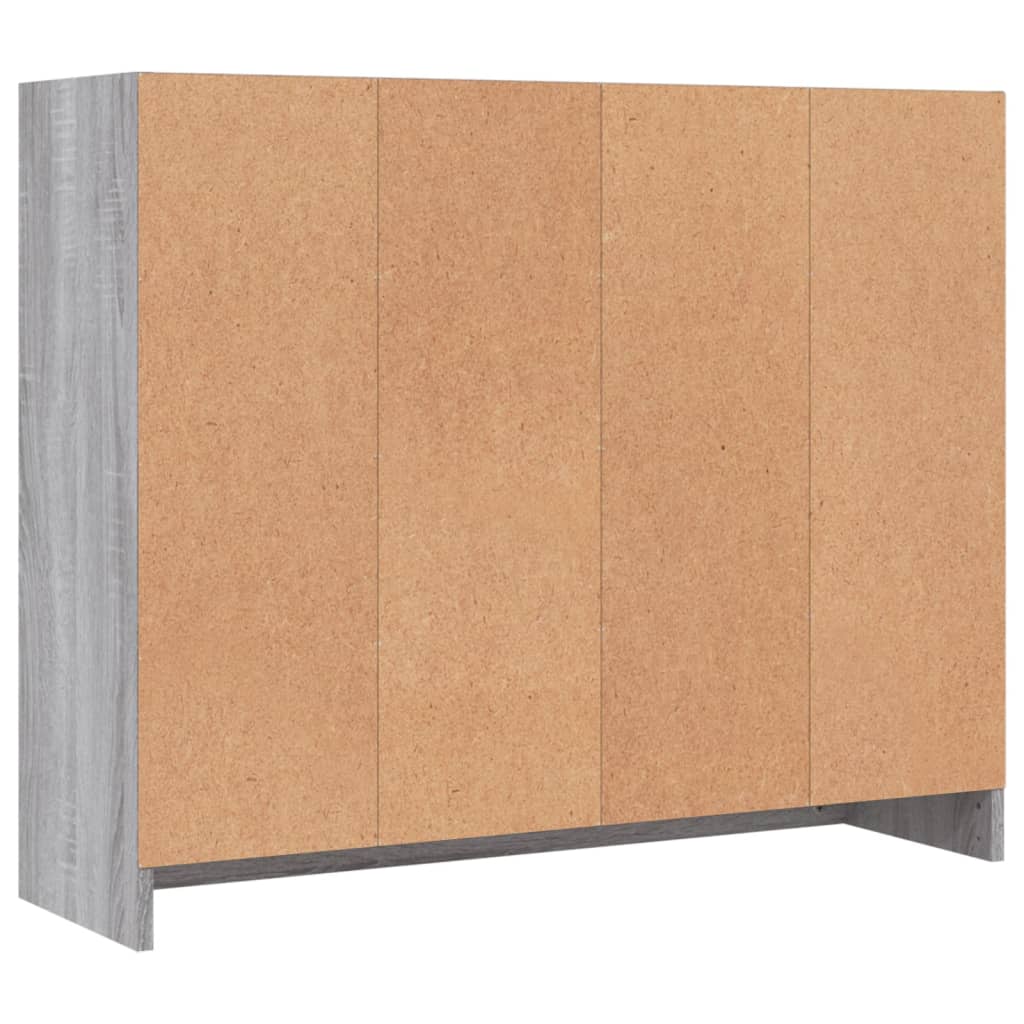 Komoda sivog hrasta sonome 91x28x75 cm od konstruiranog drva