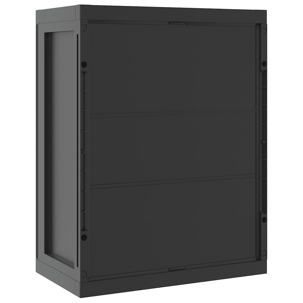 Vanjski ormarić za pohranu crni 65 x 37 x 85 cm PP
