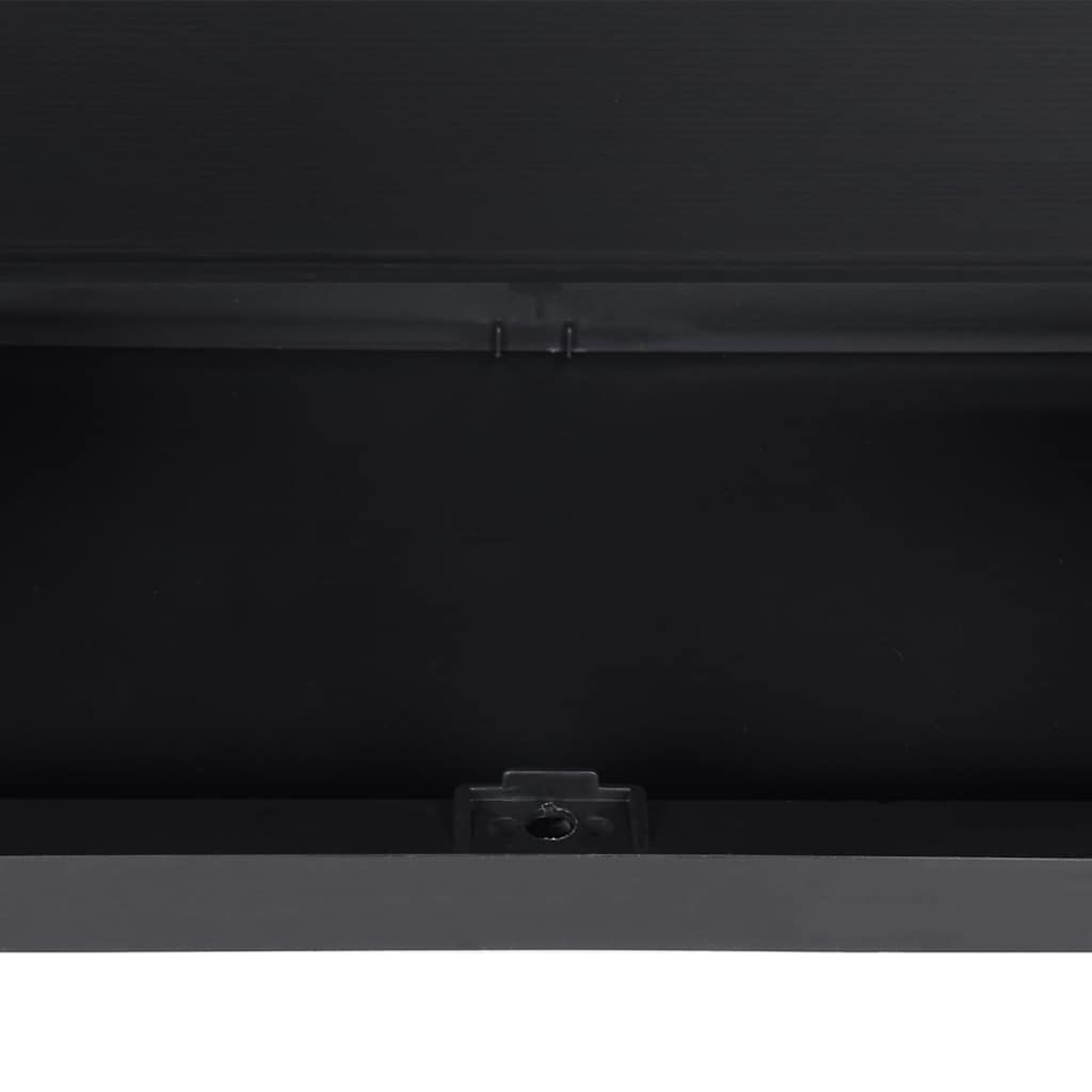 Vanjski ormarić za pohranu crni 97 x 37 x 165 cm PP
