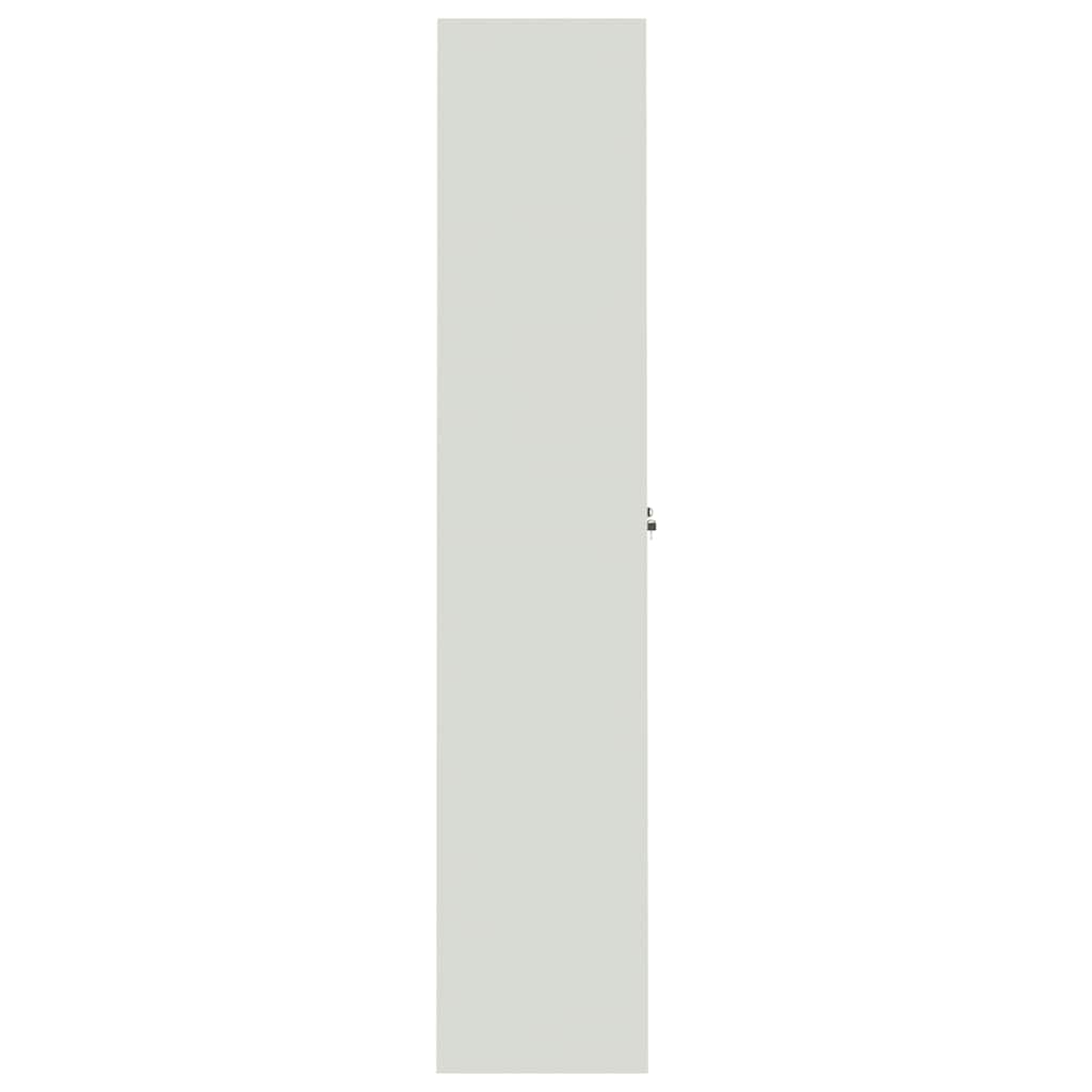 Ormarić za spise svjetlosivi 90 x 40 x 200 cm čelični