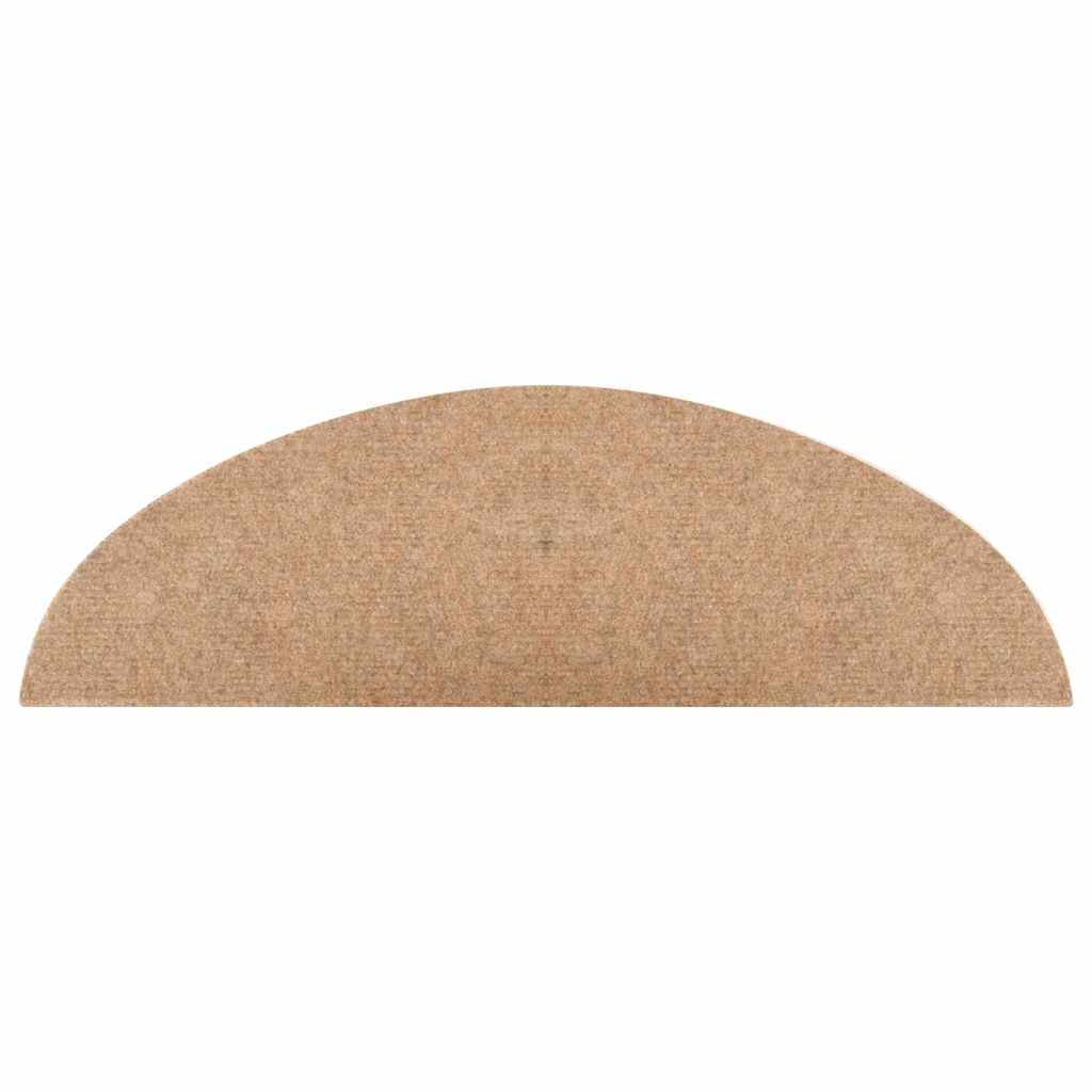 Samoljepljivi otirači za stepenice 10 kom 56 x 17 x 3 cm bež