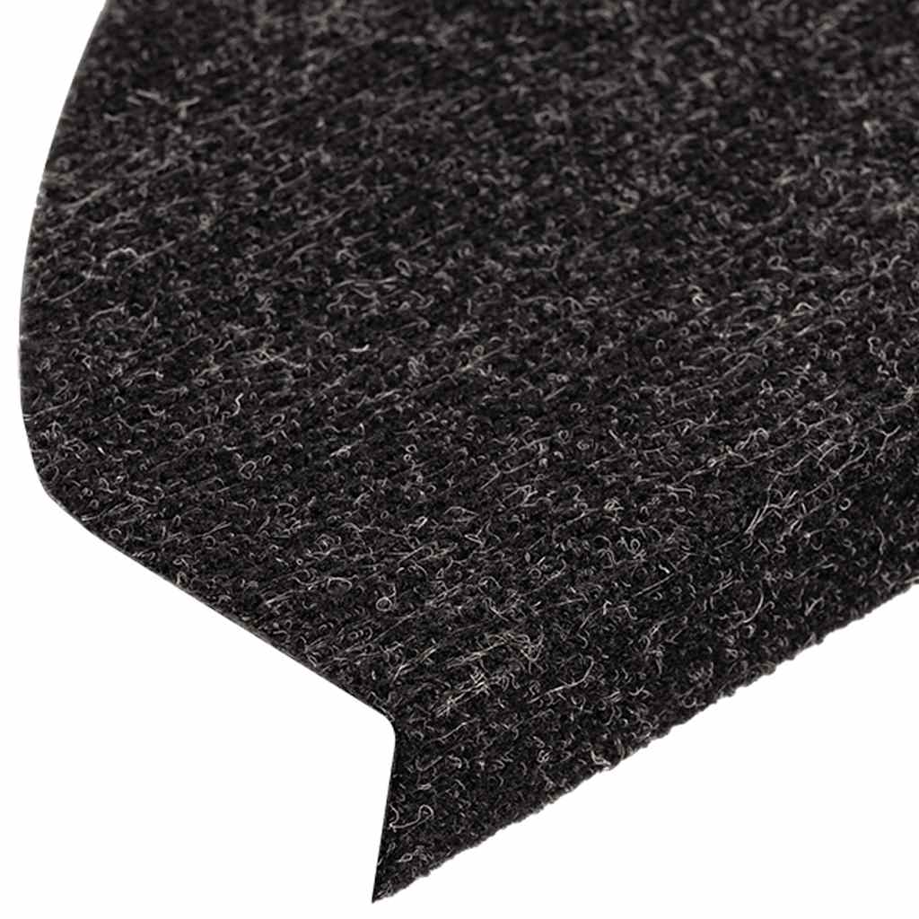 Samoljepljivi otirači za stepenice 10kom antracit 65x22,5x3,5cm