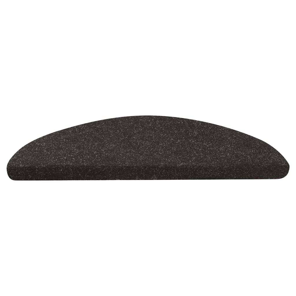 Samoljepljivi otirači za stepenice 10 kom crni 56 x 17 x 3 cm
