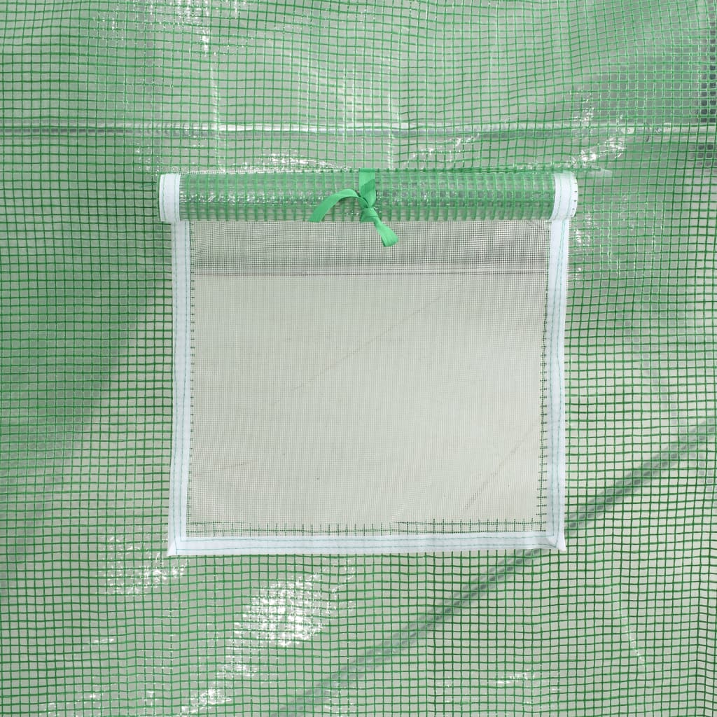 Staklenik s čeličnim okvirom zeleni 32 m² 8 x 4 x 2 m