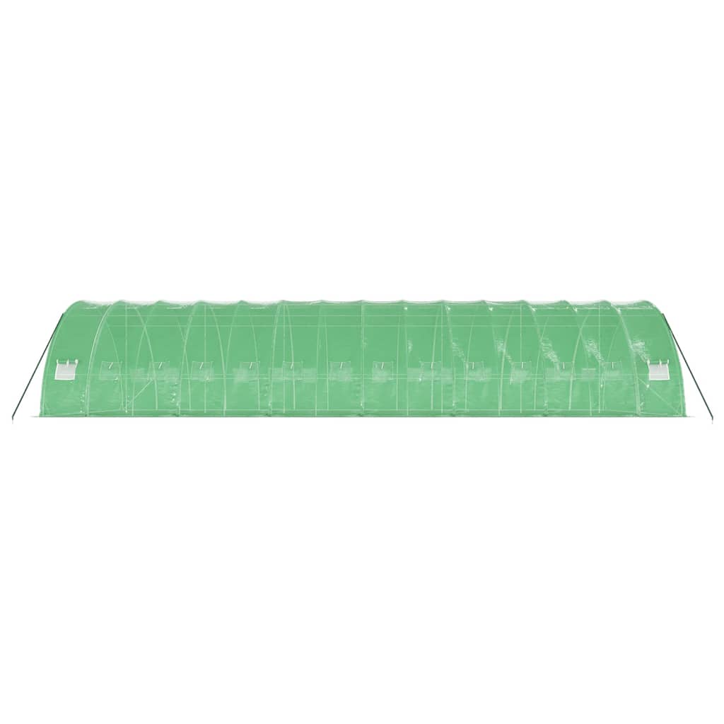 Plastenik s čeličnim okvirom zeleni 84 m² 14 x 6 x 2,85 m