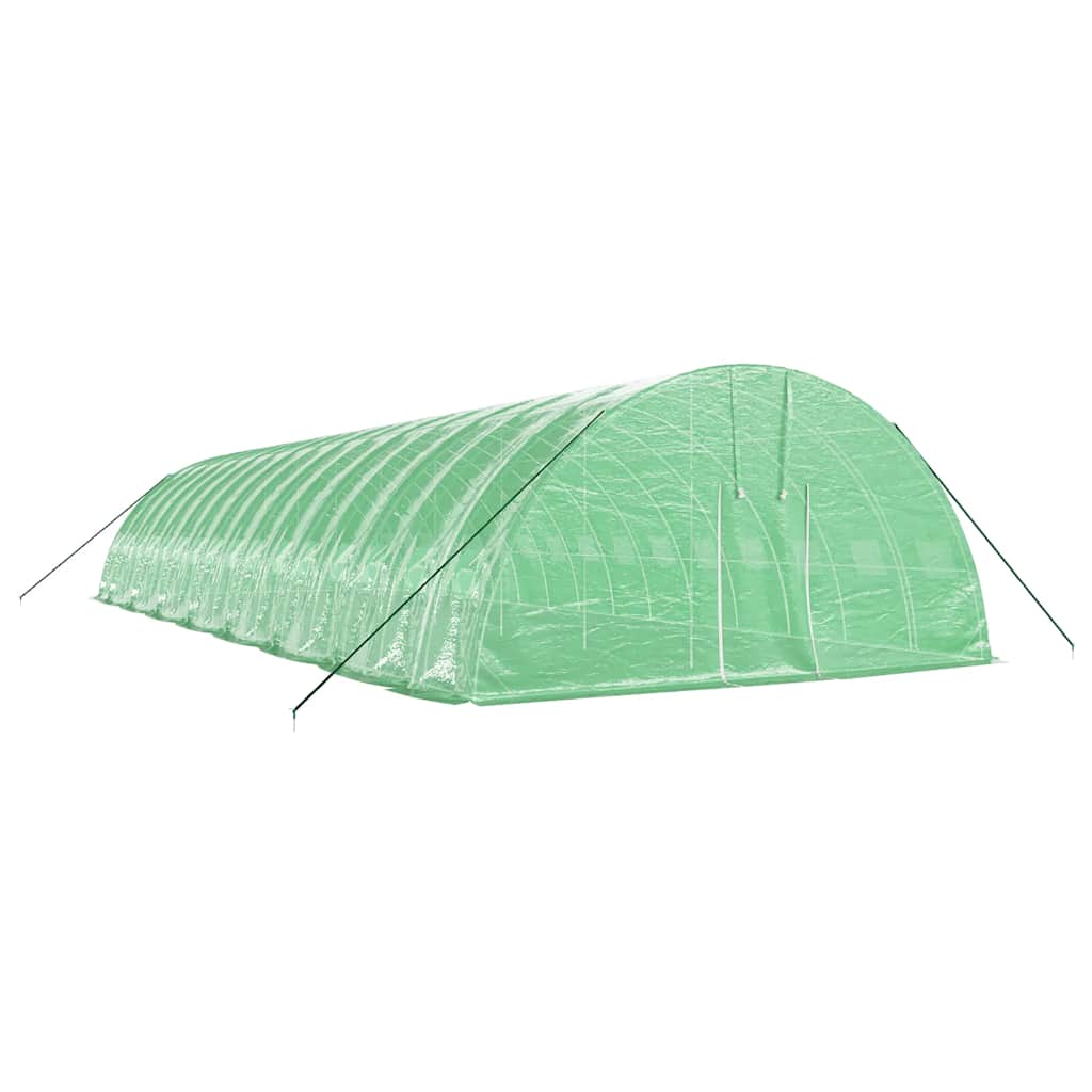 Plastenik s čeličnim okvirom zeleni 96 m² 16 x 6 x 2,85 m