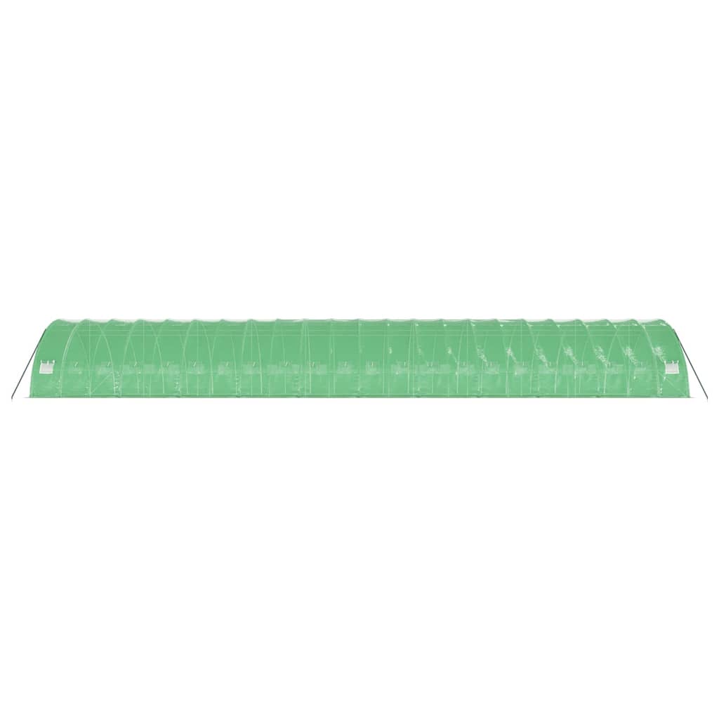 Plastenik s čeličnim okvirom zeleni 132 m² 22 x 6 x 2,85 m