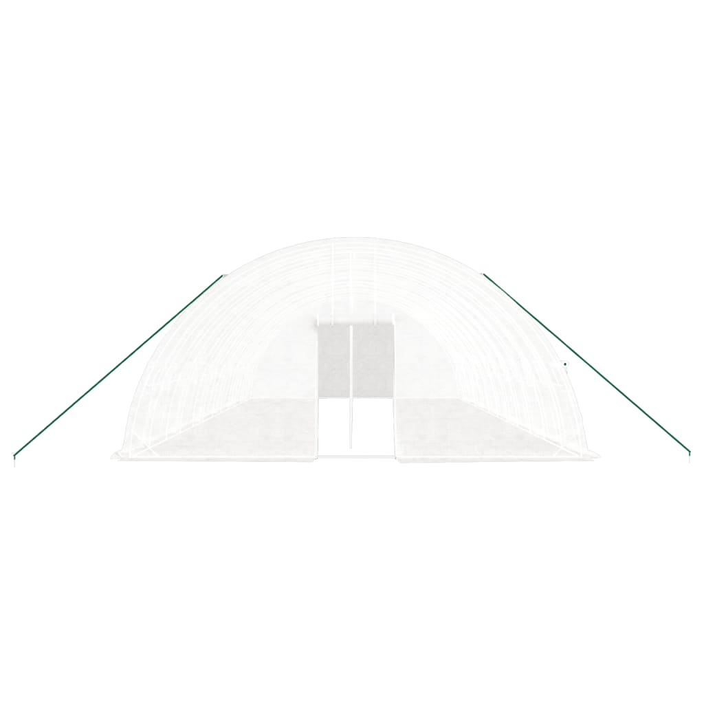 Plastenik s čeličnim okvirom bijeli 72 m² 12 x 6 x 2,85 m