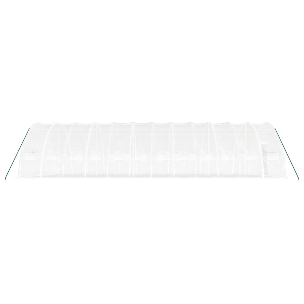 Plastenik s čeličnim okvirom bijeli 72 m² 12 x 6 x 2,85 m