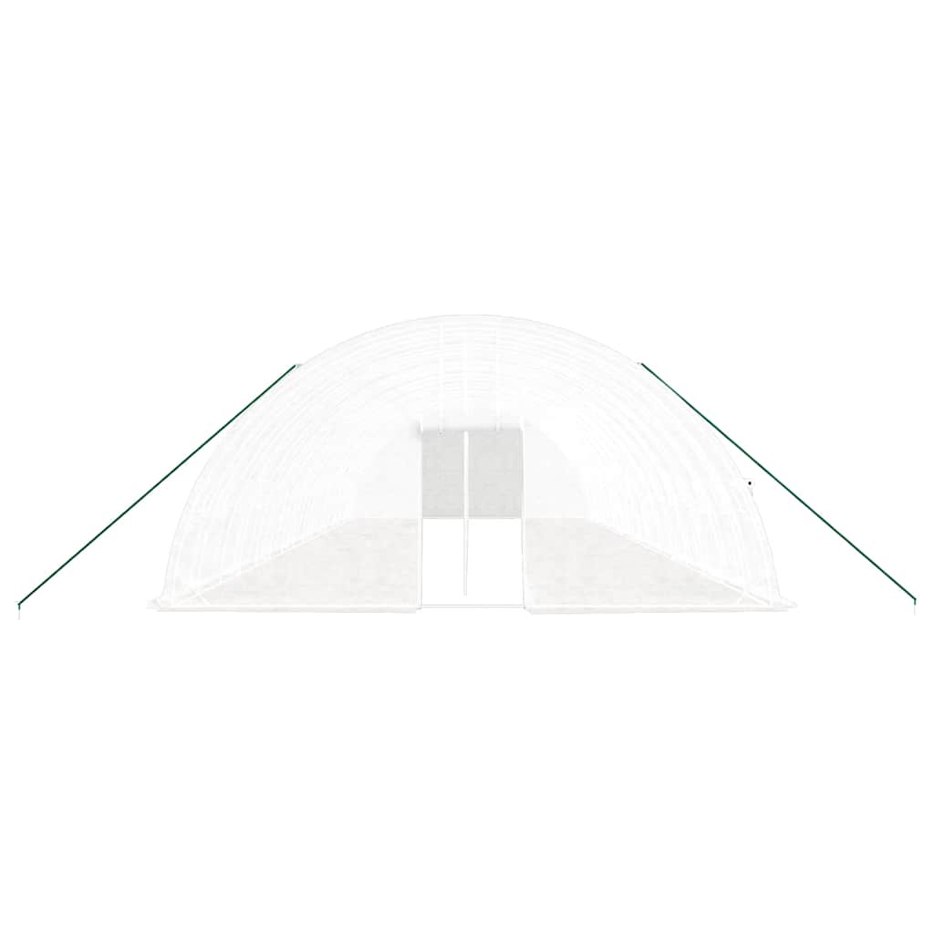 Plastenik s čeličnim okvirom bijeli 96 m² 16 x 6 x 2,85 m