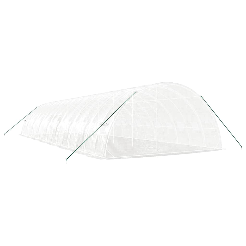 Plastenik s čeličnim okvirom bijeli 96 m² 16 x 6 x 2,85 m