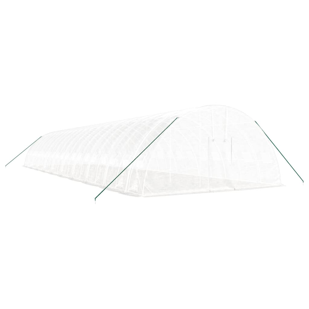Plastenik s čeličnim okvirom bijeli 120 m² 20 x 6 x 2,85 m