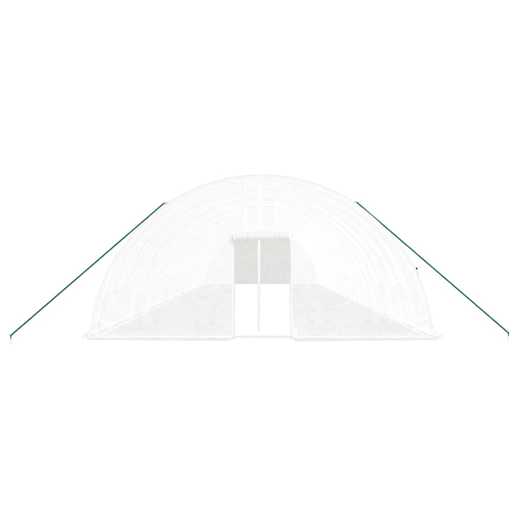 Plastenik s čeličnim okvirom bijeli 120 m² 20 x 6 x 2,85 m