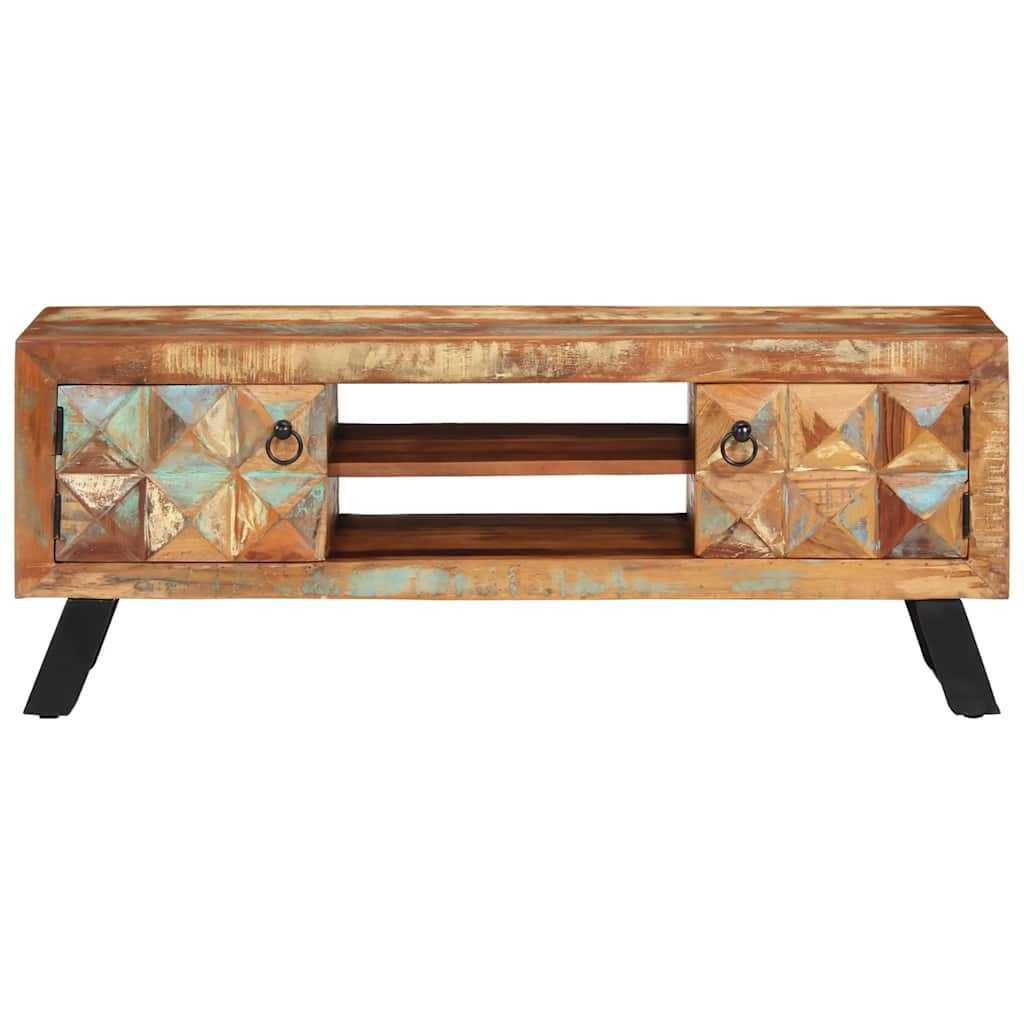 TV ormarić 112 x 30 x 45 cm od masivnog obnovljenog drva