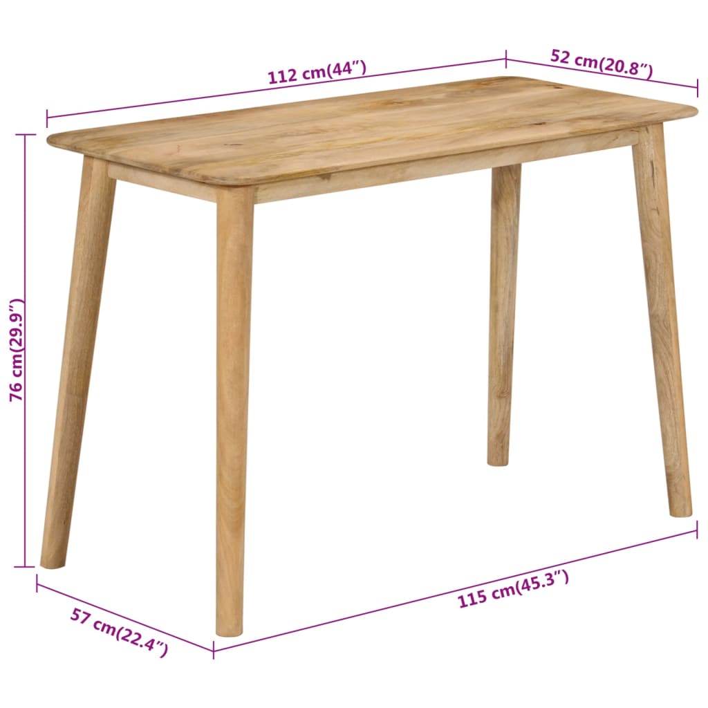 Blagovaonski stol 112 x 52 x 76 cm od masivnog drva manga