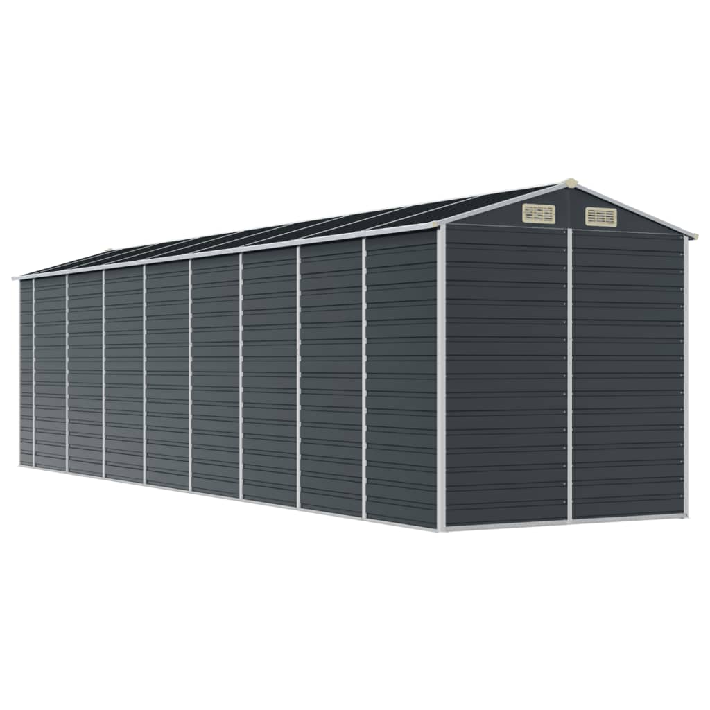 Vrtno spremište antracit 191 x 725 x 198 cm pocinčani čelik