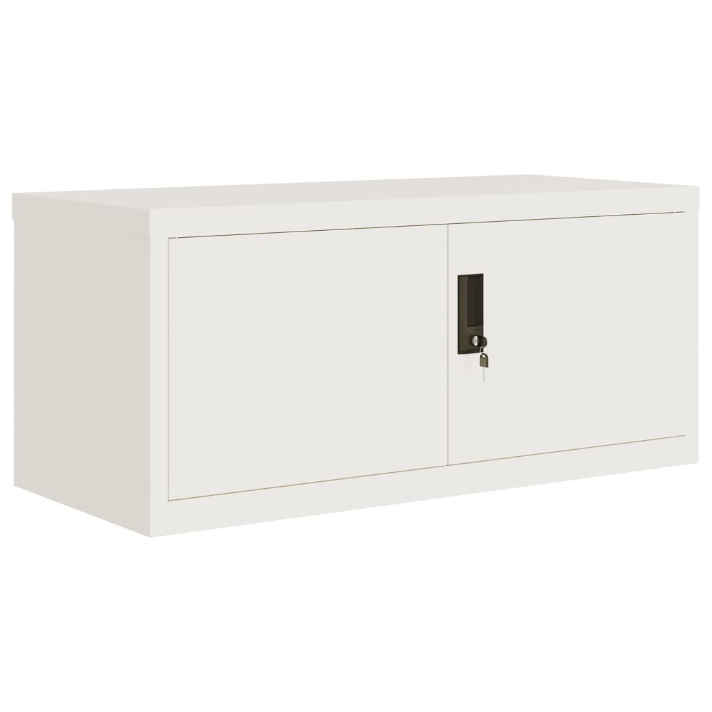 Ormarić za spise bijeli 90 x 40 x 110 cm čelični