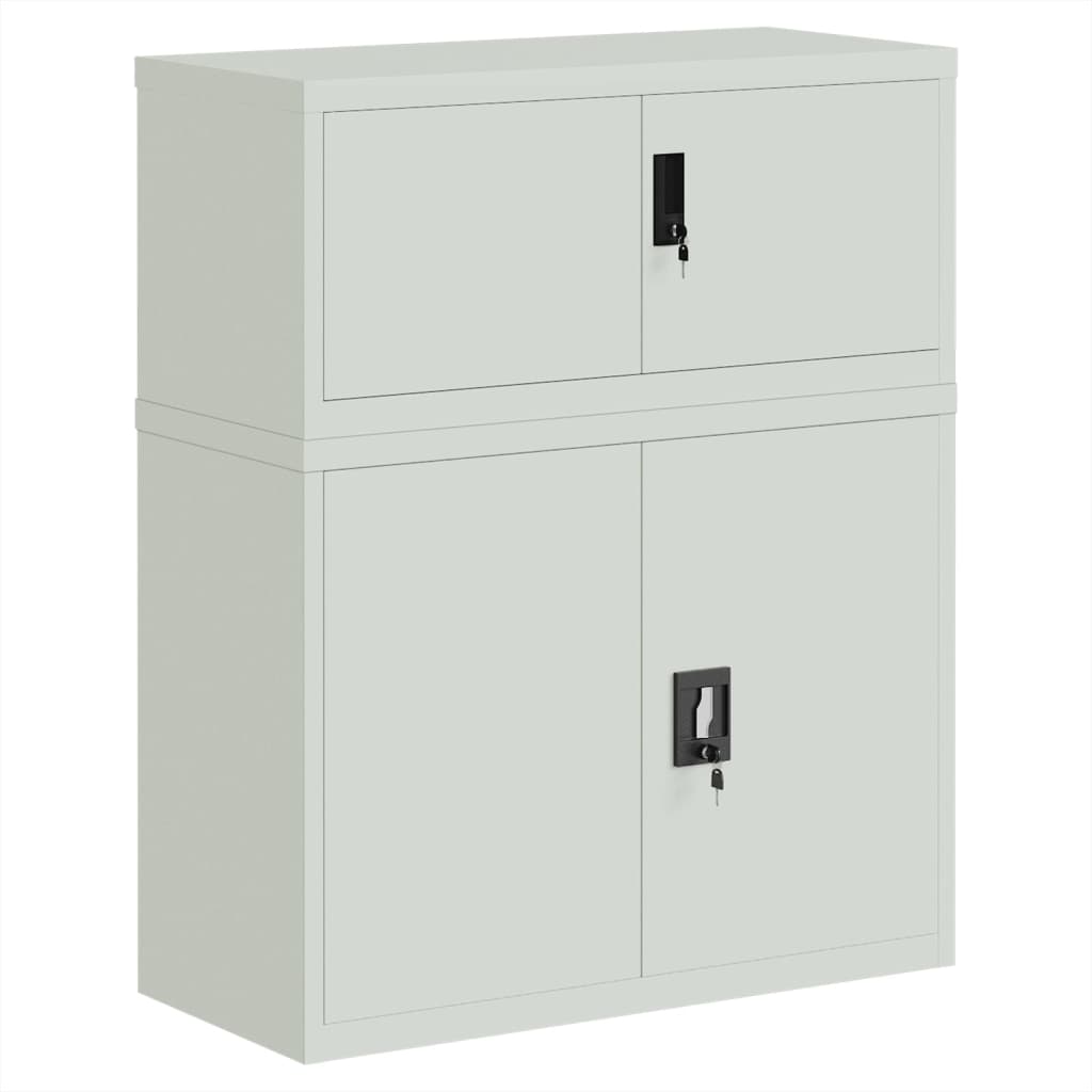 Ormarić za spise svjetlosivi 90 x 40 x 110 cm čelični