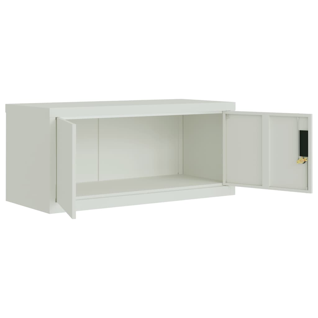 Ormarić za spise svjetlosivi 90 x 40 x 110 cm čelični
