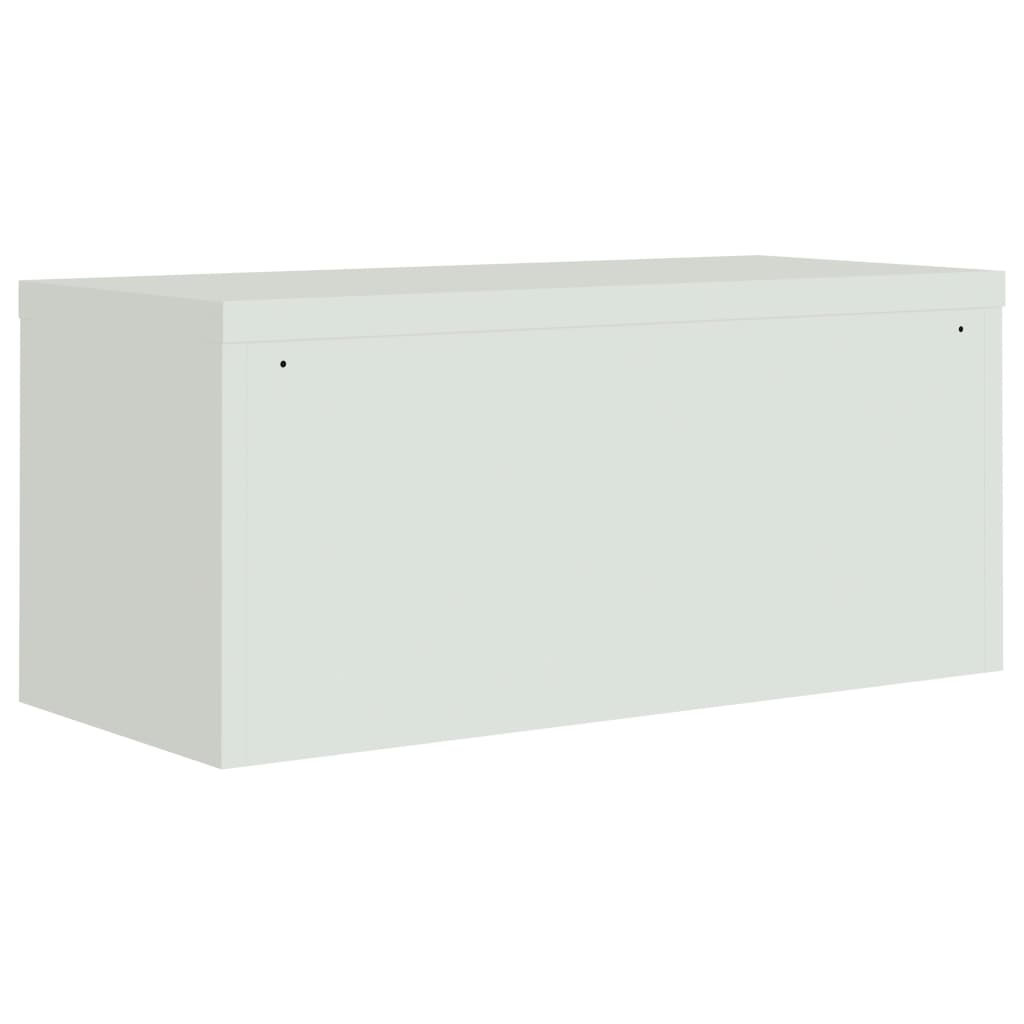 Ormarić za spise svjetlosivi 90 x 40 x 110 cm čelični