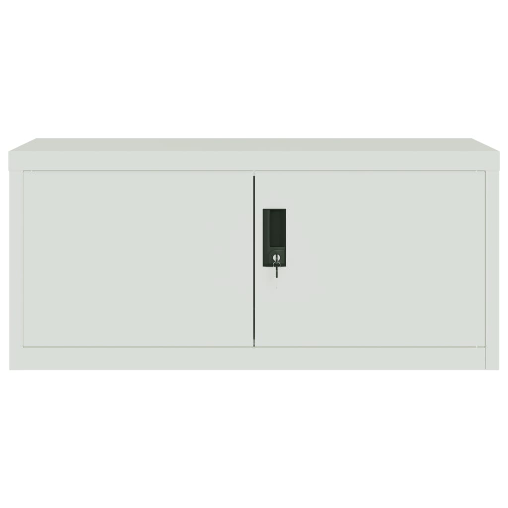 Ormarić za spise svjetlosivi 90 x 40 x 130 cm čelični