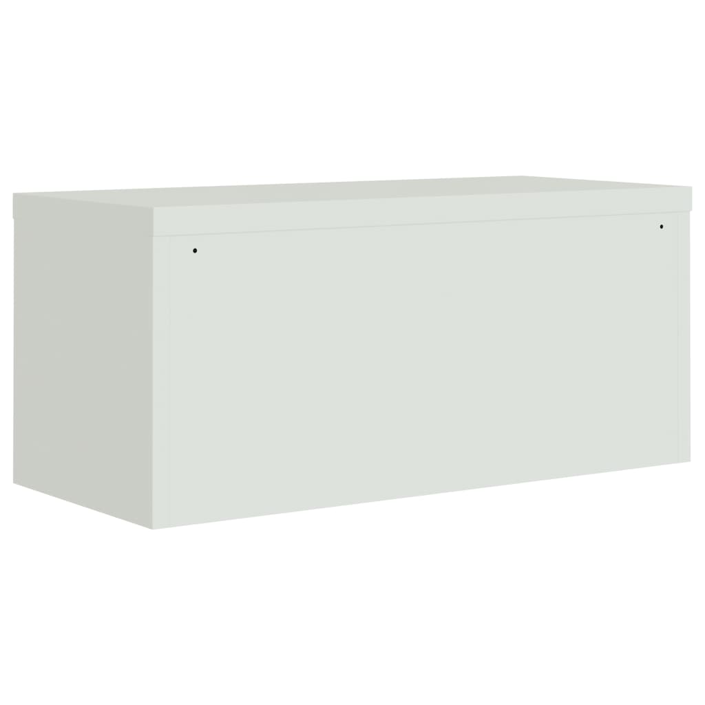 Ormarić za spise svjetlosivi 90 x 40 x 130 cm čelični