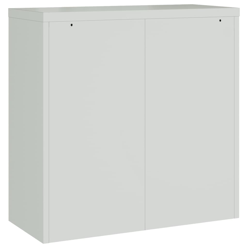 Ormarić za spise svjetlosivi 90 x 40 x 130 cm čelični