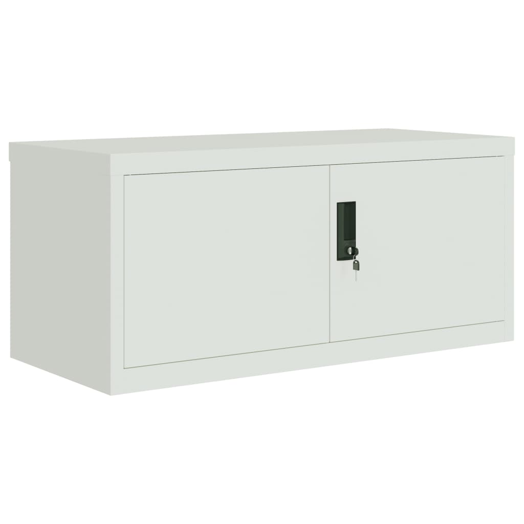 Ormarić za spise svjetlosivi 90 x 40 x 220 cm čelični